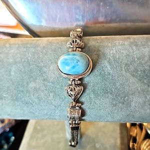 Sterling Silver Larimar Bracelet